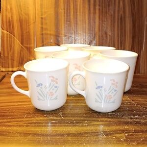 7 Corning Corelle Stencil Gardne coffee ☕️ cups mugs